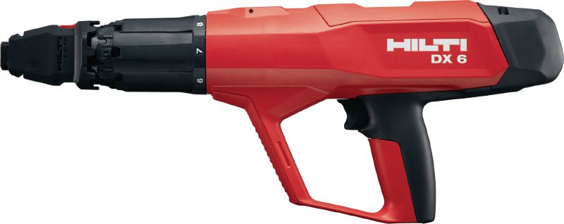 DX 6-F8 powder-actuated nailer Fully automatic, highly versatile powder-actuated nailer for single Fasteners