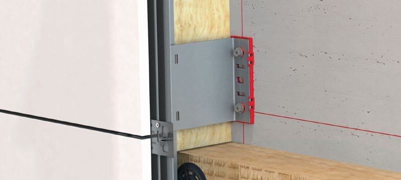 FOX VI L Bracket Versatile wall bracket for installing rainscreen façade substructures Applications 1