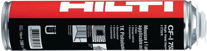 CF-I 750 universal insulating foam Universal foam for air-sealing, filling and insulating joints, gaps and cracks
