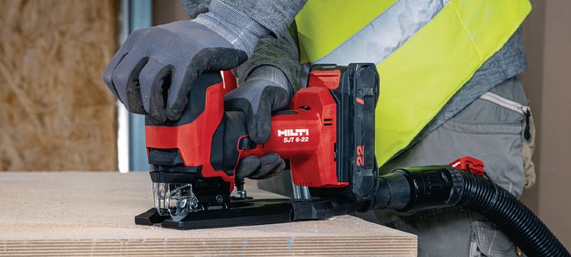 SJT 6-22 cordless jigsaw Powerful barrel-grip cordless jigsaw with longer run time for precise straight or curved cuts (Nuron battery platform) Applications 1